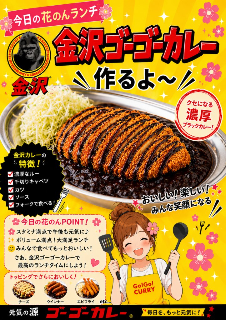 今日のお昼は金沢ゴーゴーカレー🍛作るよ〜
