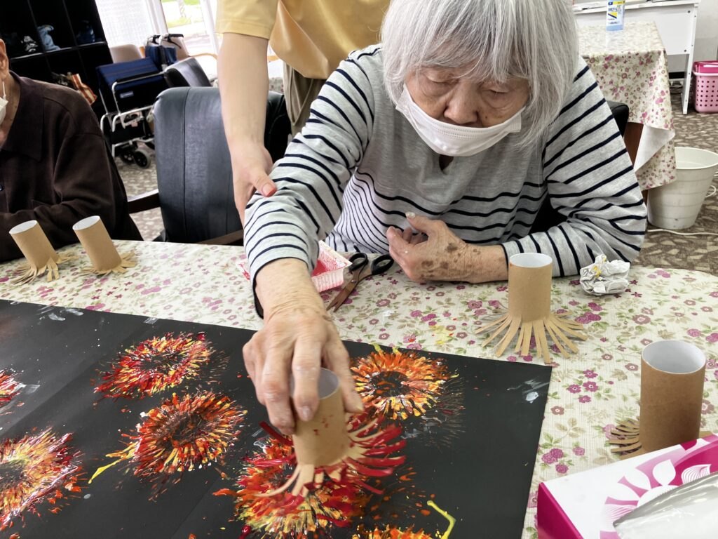 真剣な眼差しで、ぽんぽんっ✨