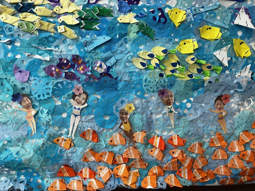 珍しい魚と一緒に泳ぐわよ〜👙