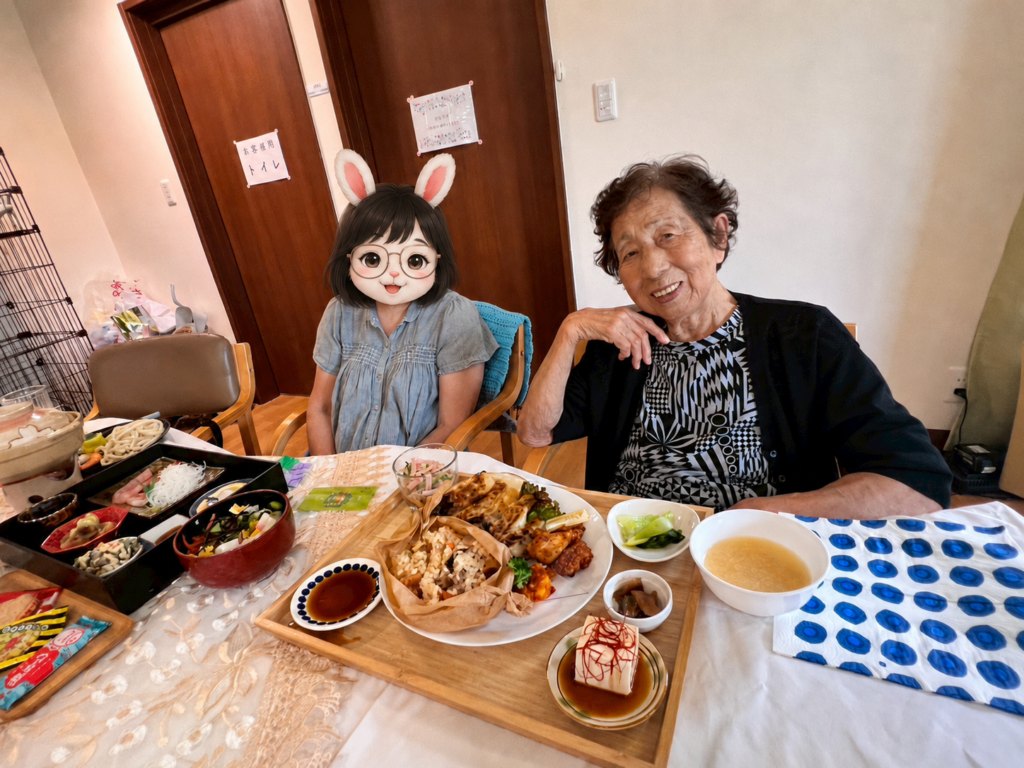 デイのご利用者さまとご家族さまが、ゆっくり寛いでくださっていました☺️